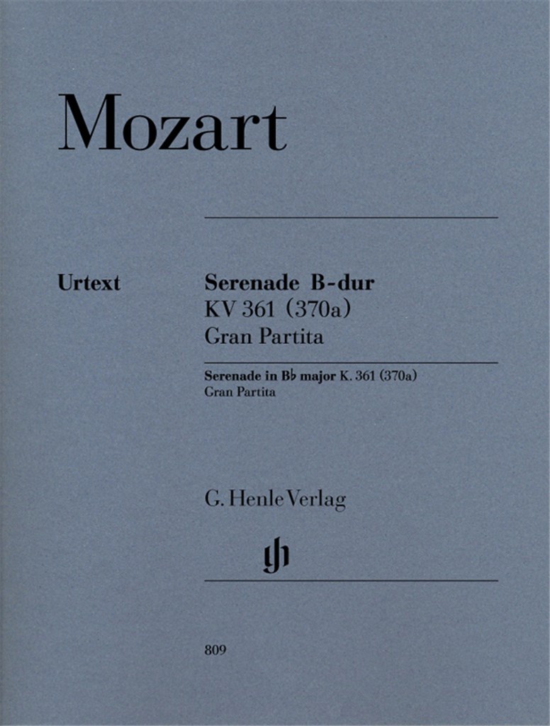Serenade Gran Partita Fur 2 Oboen 2 Klarinetten